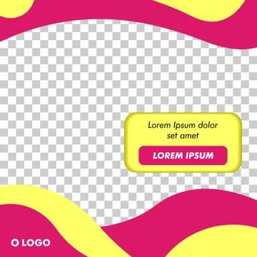 Modern Square Banner Template Vector Illustrazione stock