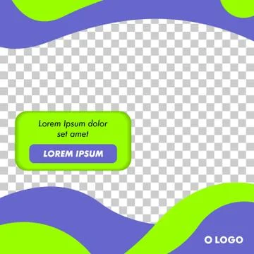 Modern Square Banner Template Vector Illustrazione stock