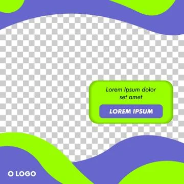 Modern Square Banner Template Vector Stock Illustration