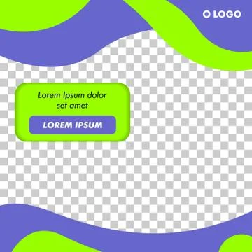 Modern Square Banner Template Vector Stock Illustration