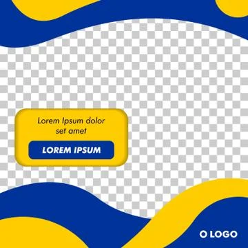 Modern Square Banner Template Vector Stock Illustration