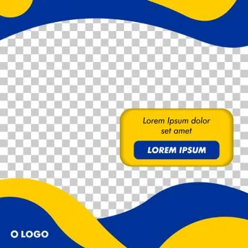 Modern Square Banner Template Vector Illustrazione stock