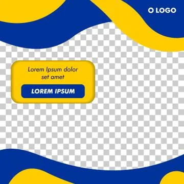 Modern Square Banner Template Vector Stock Illustration