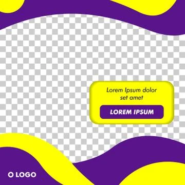 Modern Square Banner Template Vector Stock Illustration