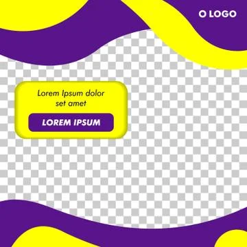 Modern Square Banner Template Vector Stock Illustration