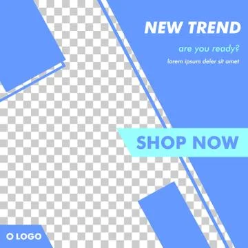 Modern Square Banner Template Vector Stock Illustration