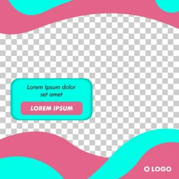 Modern Square Banner Template Vector Stock Illustration
