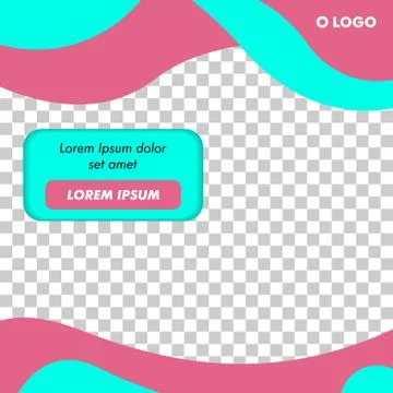 Modern Square Banner Template Vector Stock Illustration