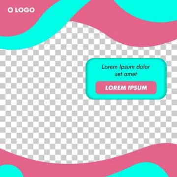 Modern Square Banner Template Vector Stock Illustration