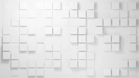 Modern square bg geometric shapes able to loop endless Stock Footage 346181802