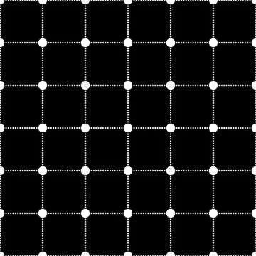 Modern square circle seamless pattern background. Stock Illustration