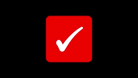 Modern Square Fill Checkbox Animation, Clean Square Fill Checkbox Animation.. Stock Footage 308085395