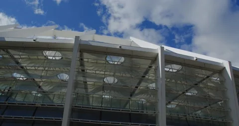 Modern stadium tribunes 库存影片 163433938
