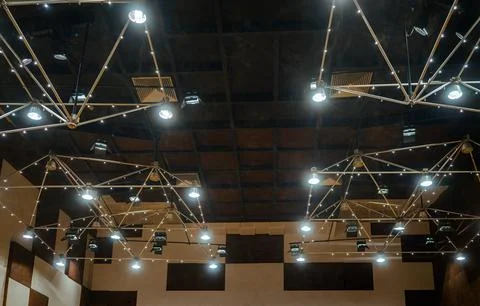 Modern stage lighting Stock Photos