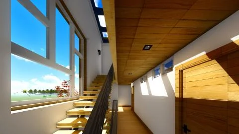 Modern staircase - interior Ilustración de archivo