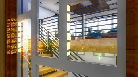 Modern staircase - interior Ilustración de archivo