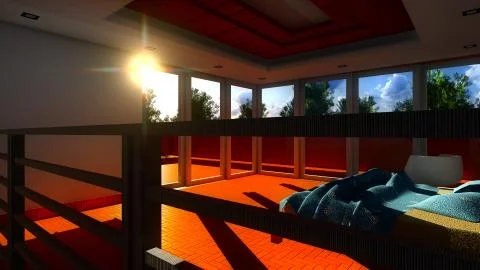 Modern staircase - interior Stock Illustration