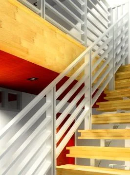 Modern staircase - interior Stock-Illustration