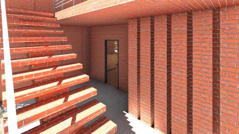 Modern staircase - interior Stock Illustration