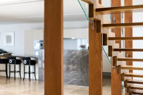 A modern staircase Stock Photos