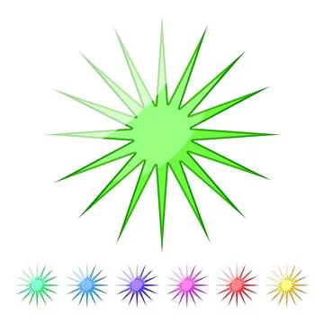 Modern star cartoon vector graphic Stock Illustration