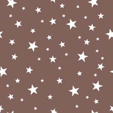 Modern star seamless color pattern. Vector design illustration Stock Illustration