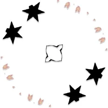 Modern Star Soft Shape Clean Abstract Rounded Shapes for Branding and Web D.. Stock Illustration