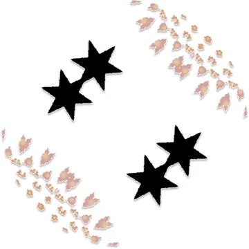 Modern Star Soft Shape Clean Abstract Rounded Shapes for Branding and Web D.. 스톡 일러스트