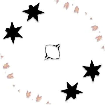 Modern Star Soft Shape Clean Abstract Rounded Shapes for Branding and Web D.. イラスト素材