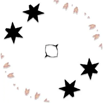 Modern Star Soft Shape Clean Abstract Rounded Shapes for Branding and Web D.. Stock Illustration