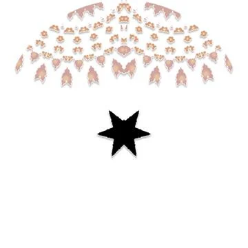 Modern Star Soft Shape Clean Abstract Rounded Shapes for Branding and Web D.. 스톡 일러스트