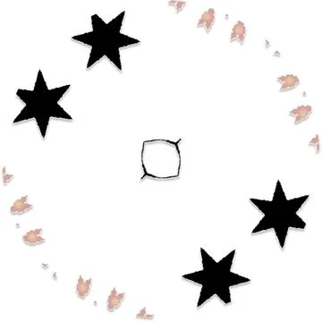 Modern Star Soft Shape Clean Abstract Rounded Shapes for Branding and Web D.. 스톡 일러스트