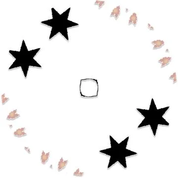 Modern Star Soft Shape Clean Abstract Rounded Shapes for Branding and Web D.. イラスト素材