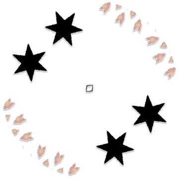 Modern Star Soft Shape Clean Abstract Rounded Shapes for Branding and Web D.. イラスト素材