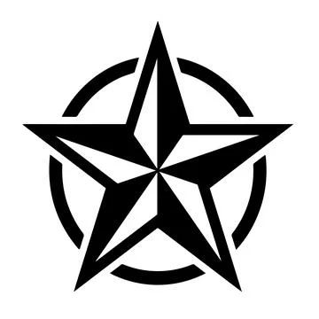 Modern star vector shape icon design for creative graphic projects Stock Illustration