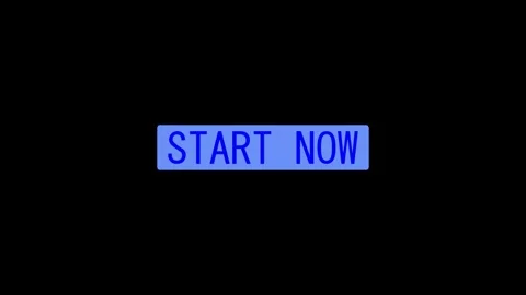 A modern start now icon glowing on a black background, designed with a clea.. Stock Footage 336076822