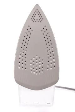 Modern steam flat iron isolated on white background Stock Photos