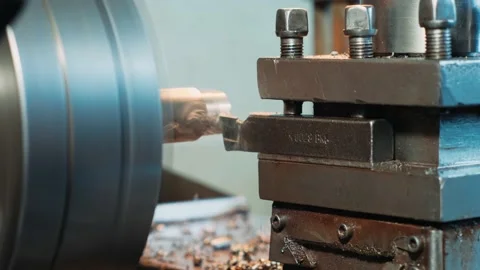 Modern steel and metal processing technology. Production of industrial parts in Stock Footage 201606701