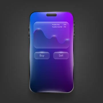 Modern Stock Trading Mobile Application User Interface Stock Illustration