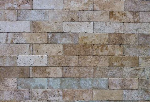 Modern stone brick wall background Stock Photos