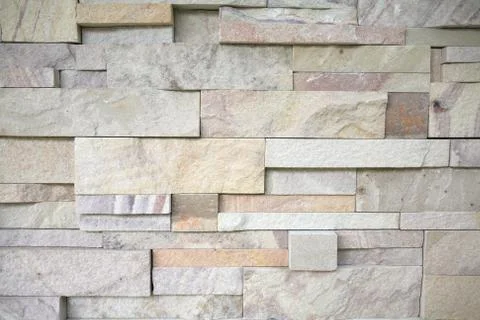 Modern stone brick wall Stock Photos