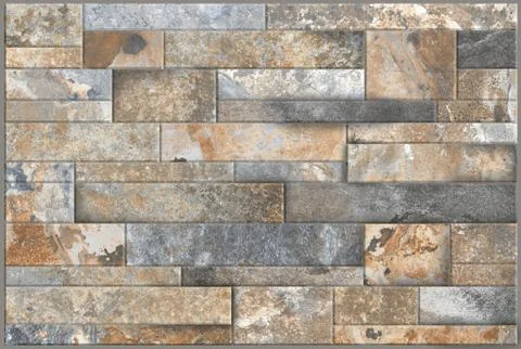 Modern stone Bricks Wall Surfaced for background. Stock Photos