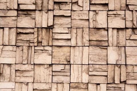 Modern stone wall Stock Illustration