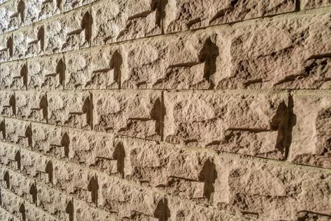 Modern stone wall Stockfoto's