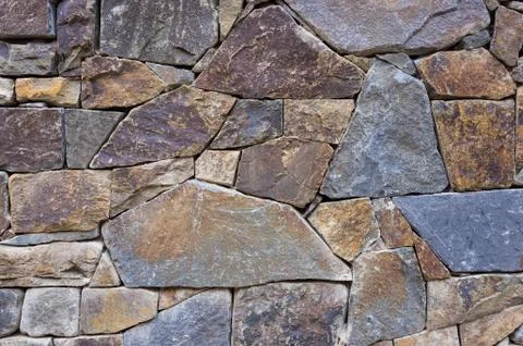 Modern stone wall Stock Photos