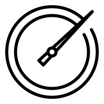 Modern stopwatch icon outline vector. Timer clock Illustrazione stock