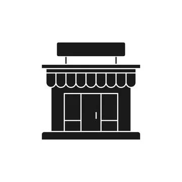 Modern Store icon Vector design Illustration. Store Building icon vector desi Stock Illustration