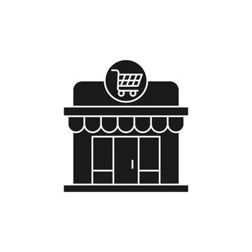 Modern Store icon Vector design Illustration. Store Building icon vector desi イラスト素材
