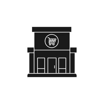 Modern Store icon Vector design Illustration. Store Building icon vector desi Stock-Illustration