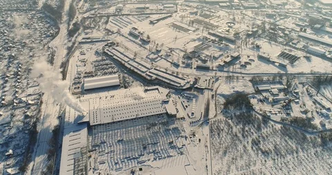 Modern storehouse construction site, the structural steel structure of a new Stock Footage 87072347